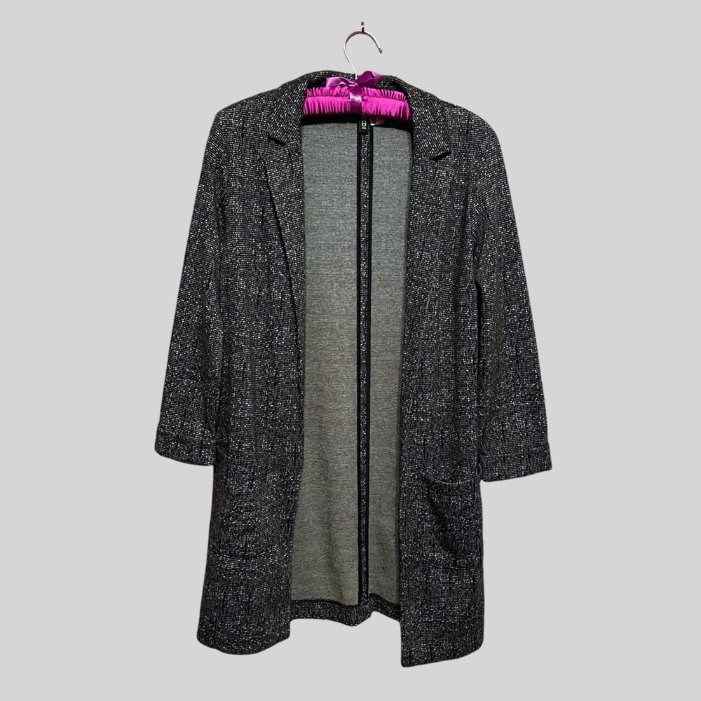 Gray H&M Long Blazer Jacket